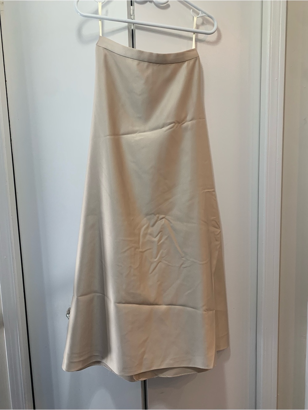 Mori Lee 3-Piece Skirt Halter and Shawl Set in Golden Tan